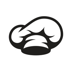 Simple Stylized Chef or Cook Hat Silhouette Icon