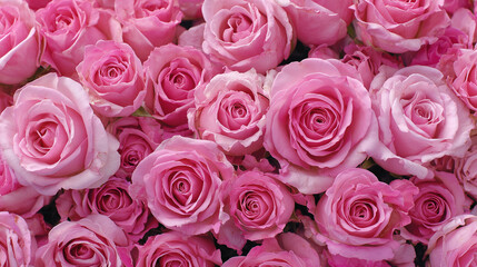 Obraz premium ピンクのバラの背景 / Pink Rose Background