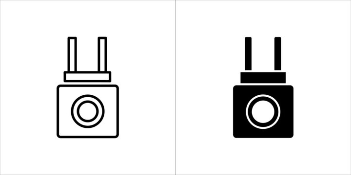 Illustration of a potentiometer in black and white