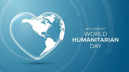 World humanitarian day celebrated on 19th august with a heart