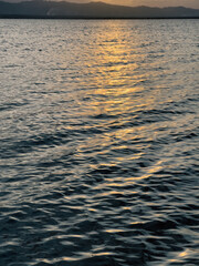 Golden Sunlight Reflecting on Ocean Surface