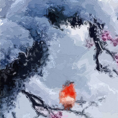 Various oil paintings, flowers, forests, snow parks, butterflies, geese, lakes, plum blossoms, birds, figures, oceans, chrysanthemums, waterfalls