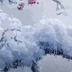 Various oil paintings, flowers, forests, snow parks, butterflies, geese, lakes, plum blossoms, birds, figures, oceans, chrysanthemums, waterfalls