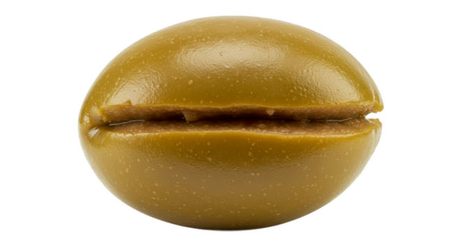 Olive Macro Realistic Photo With Golden Oil Splash Background