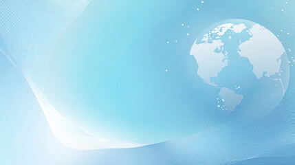Abstract Global Network Design, Blue Hues
