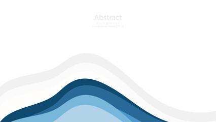 Blue abstract wave background, smooth flowing gradient design. Modern Trendy design in Vector Illustration