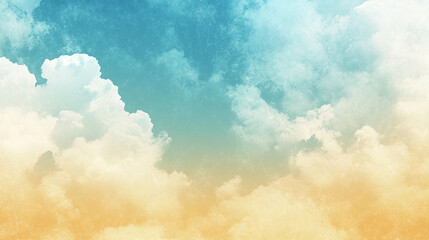 A glossy gradient from sand beige to sky blue creates a hyperrealistic effect, symbolizing calm horizons, balance, freedom, and the seamless flow between grounded stability and open sky clarity.