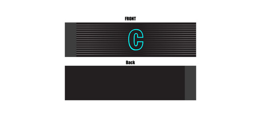 Band Captain, The band captain is a sign of a soccer match team captain. vector.