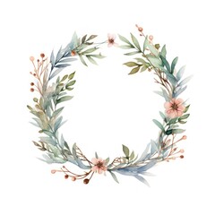 Christmas wreath border pattern flower plant.