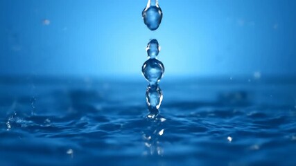 ﻿Dynamic water splash in ultra slow motion, revealing intricate droplet patterns power, purity, refreshing - Powered by Adobe