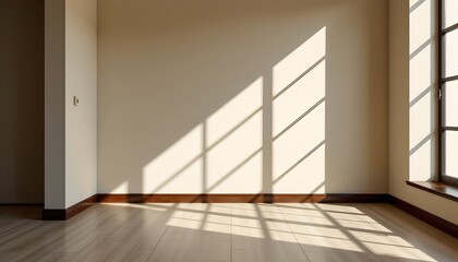 Sunlit Corner with Shadow and Light Play Quiet Room