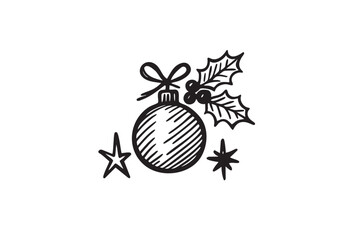 Handdrawn Illustration Christmas Decoration 