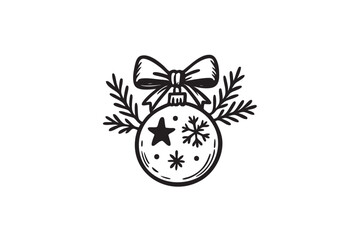 Handdrawn Illustration Christmas Decoration 