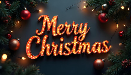 Merry Christmas postcard