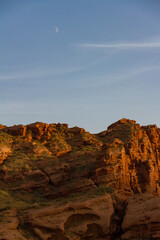 Wensu Grand Canyon, Tianshan Mountains, Xinjiang – Red Sandstone Formations at Golden Hour