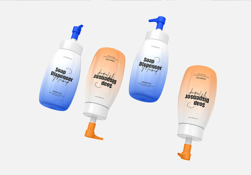 Floating Soap Dispenser Mockup