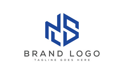 letter NS logo design vector template design for brand.