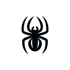 Stylized Spider Silhouette Vector Graphic for Graphic Designs