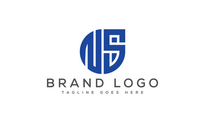letter NS logo design vector template design for brand.