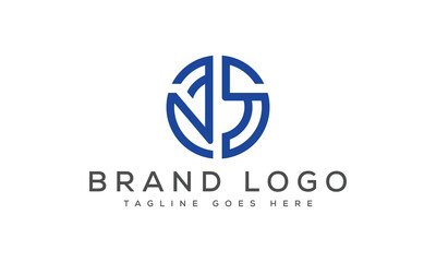 letter NS logo design vector template design for brand.
