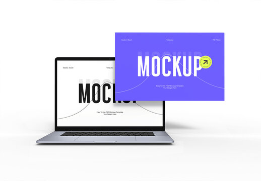 Laptop Mockup for Presentation Design