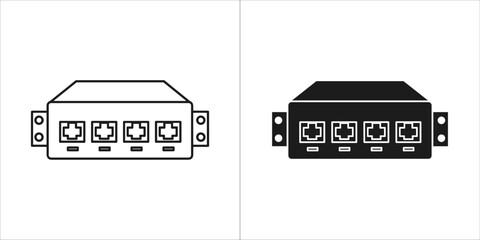 Network switch with four ethernet ports