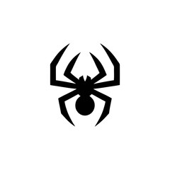 Geometric Spider Emblem Vector Silhouette Design