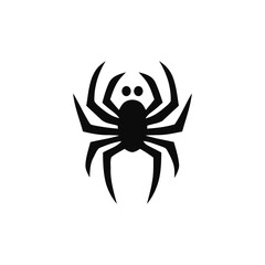 Simplified Arachnid Silhouette Vector Artwork for Halloween Decorations
