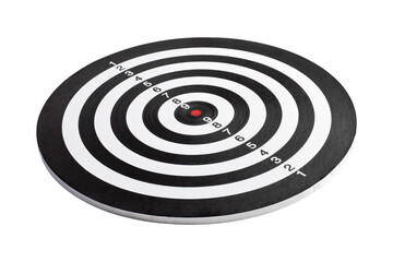 Dartboard isolated on white background. Sports equipment
