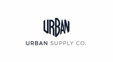 Urban Supply Co. Logo - Modern Design with Bold Typography.