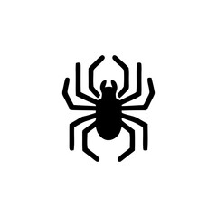 Creepy Spider Silhouette Vector Graphic