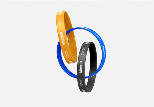 Stacked Wristband Mockup Template