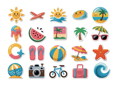 Beach and Travel Sticker