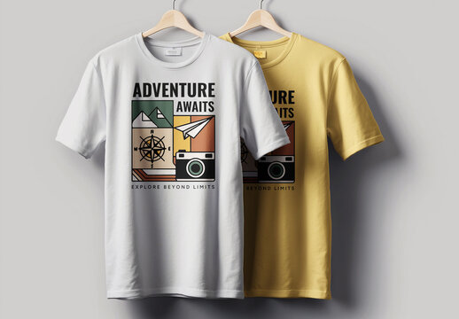 Adventure Awaits Travel Tshirt