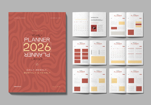 Daily and Weekly Planner Template for Organization and Productivity