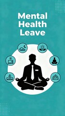 Requesting Mental Health Leave Person Meditating Illustration Business Wellness