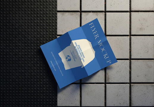 Folded Flyer Mockup