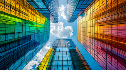 Diverse LGBTQ team collaborating on stock and fund management strategies, inclusive business environment emphasizing innovation and shared goals