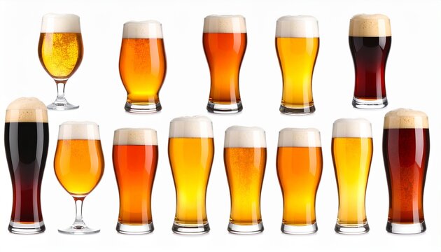 Assortment of Beer Styles A Visual Guide to Different Brews