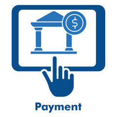 Payment Icon in Duotone Solid Style. Vector Illustration for online payment, transaction, and fintech concept.