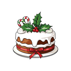 vector illustration of a cake