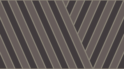 Naklejka premium A stylized graphic featuring a repeating diagonal striped pattern in muted, earthy tones. The pattern alternates between a dark brown/charcoal color and a medium beige/taupe color