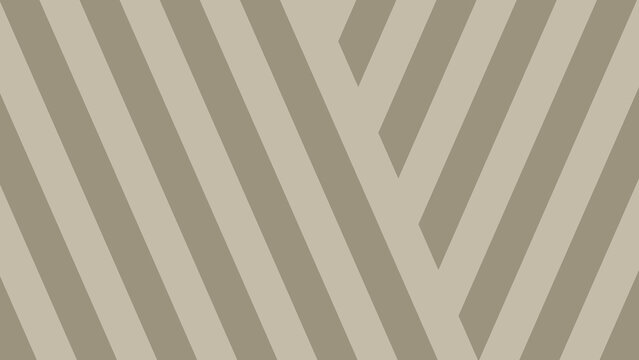 A seamless abstract pattern featuring interlocking, diagonal stripes in two shades of muted beige or taupe. The stripes intersect in the center, forming a chevron or 'V' shape
