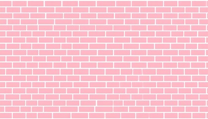 A uniform and simple, textured pink brick wall background