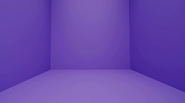 Purple corner room interior