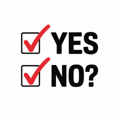 Checkboxes with yes checked and no unchecked representing a decision