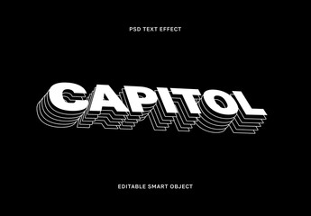 Creative Capitol City Text Effect