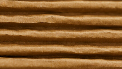 High-resolution background texture from a macro shot of clean, brown corrugated cardboard, showing subtle lines and patterns