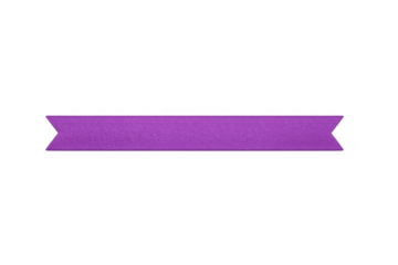 Purple ribbon banner creating a decorative header or footer element with blank space for adding text