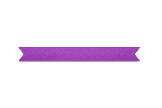 Purple ribbon banner creating a decorative header or footer element with blank space for adding text - Powered by Adobe